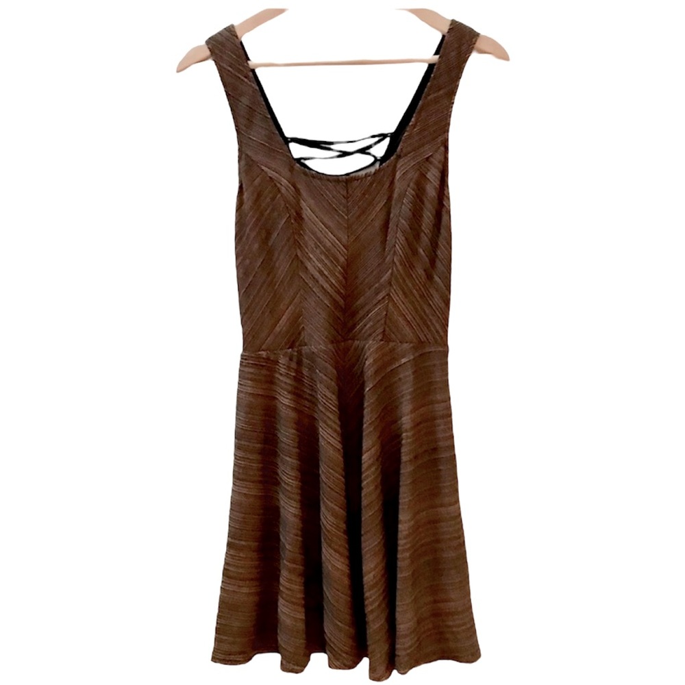 Free People Mini Dress w/lace up Back